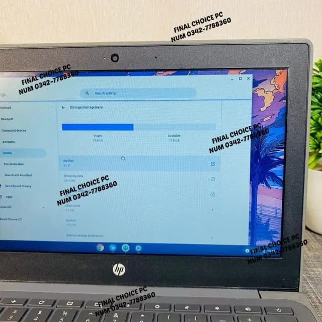 HP G8 PLAYSTORE SCHOOL RECOMMEND CHROMEBOOK 4GB 32GB 0342-7788360