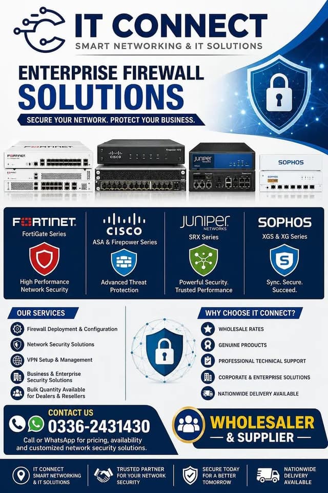 Fortinet | Cisco | Juniper | Sophos Firewall | IT Solutions
