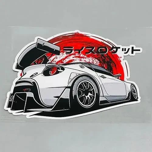 Custom Embossed Sticker Sheet for Cars and Bikes - S-FR Racing