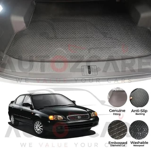 Suzuki Baleno China Rexine Custom-Size Trunk Mat - Model 1998-2005