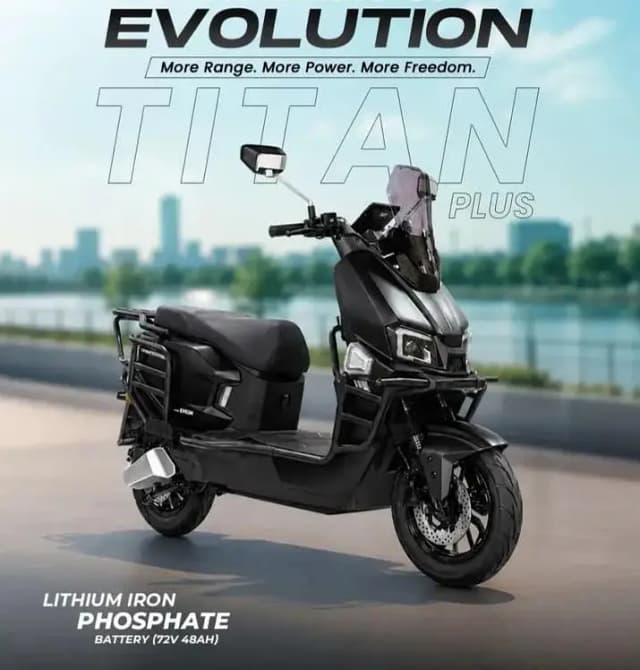 New Electric Scooty Eveon Titan Plus (Lithium) Battery New Model 2026