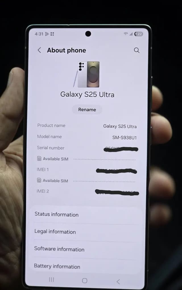 Samsung Mobile S25 Ultra