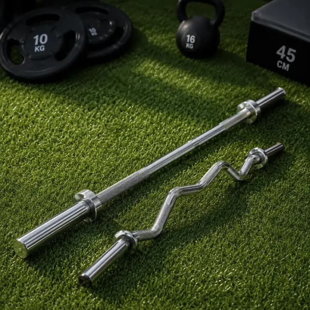 Straight or EZ Curl Barbell Bars Best Quality