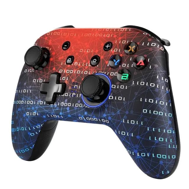EasySMX Wireless Pro Controller 5 Gear Adjustable Led and Dual Vibration, Wireless Bluetooth, USB-C Type, Compatible with all systems of Switch. It can also be wired to a PC (Support Windows 