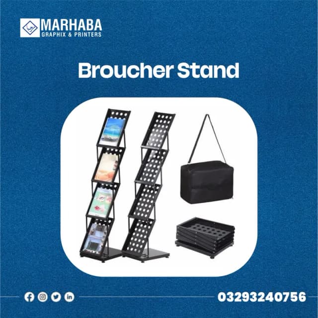 Zig Zag Brochure Stand | Exhibition & Promotional Display Stand