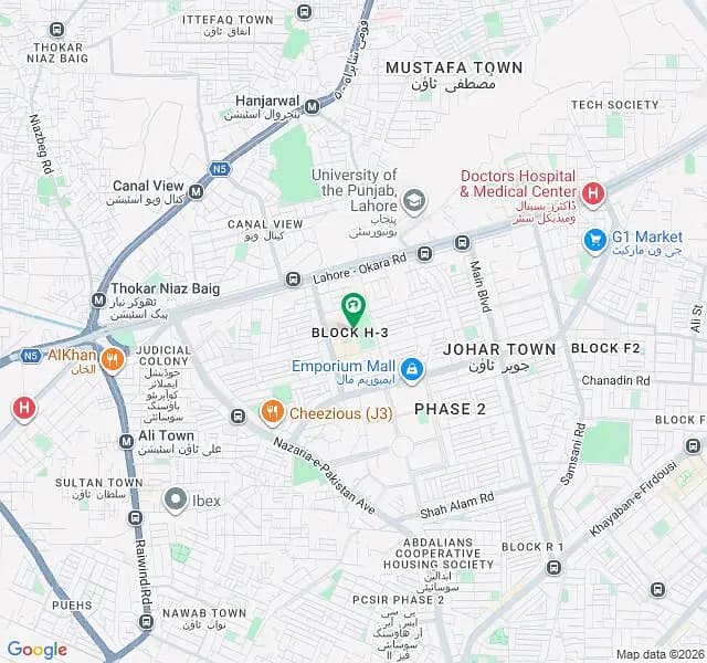 Centrally Located Residential Plot In Johar Town Phase 2 - Block H3 Is Available For sale