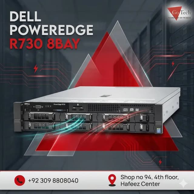 Dell poweredge R730 8bay 3.5 Raid card H730 Dual power supply | server