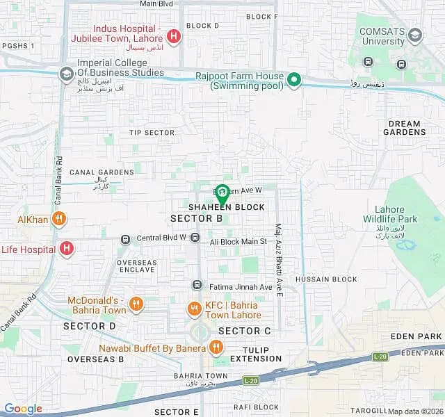 10 Marla Plot For Sale Shaheen Block