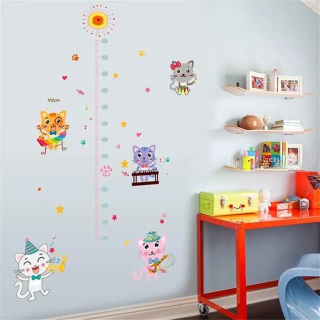 LYCICILI Kitten Height Wall Sticker Growth Chart for Kids - SK9152