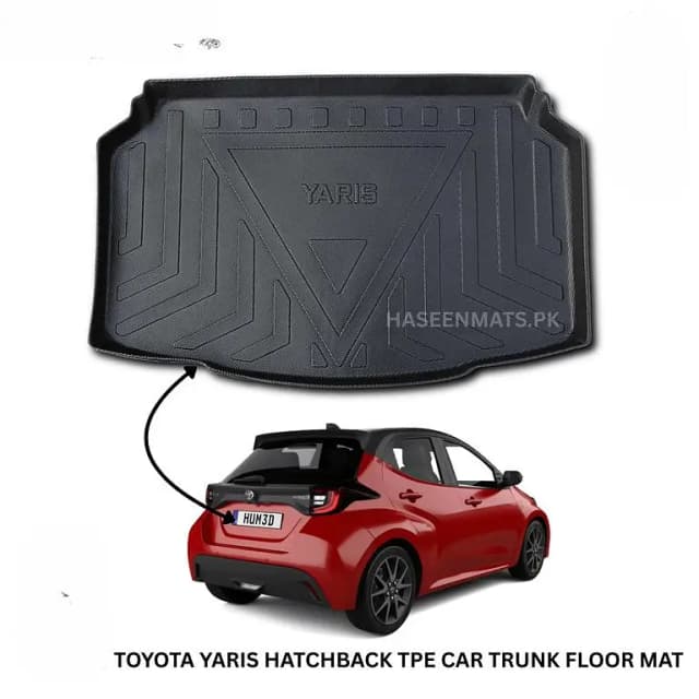 TPE Plastic Trunk Mat for Toyota Yaris Hatchback