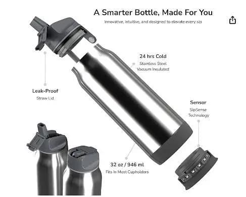 Hidrate Spark Pro Steel Smart Water Bottle 32oz  C  R3748