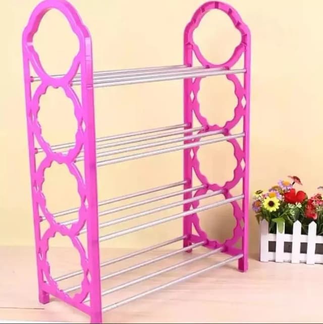 4-Layer Shoe Rack by Shoe Stand Stock: Space-Saving Storage Solution