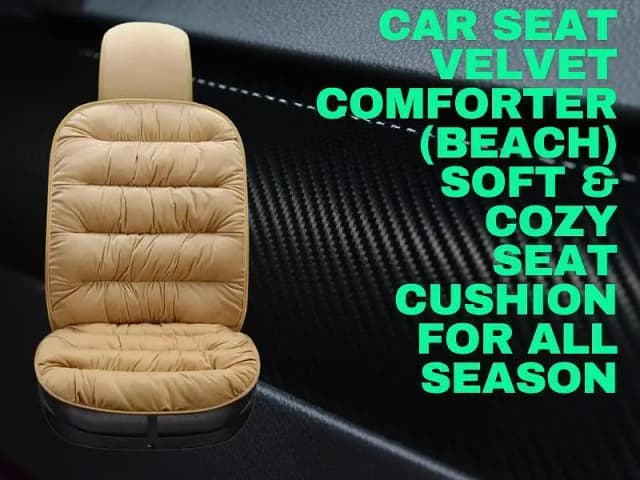 Velvet Car Seat Comforter – Cozy and Soft Cushion for Every Season [Beach Color]