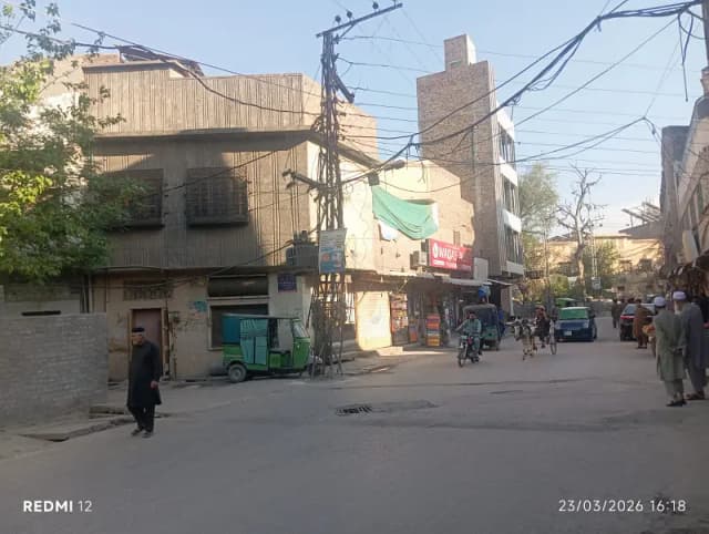 Peshawer, quaide abad, 5 marla commercial shops and house corner hot location near to Salman bakery
