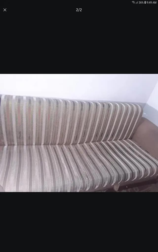 3 seater sofa combed