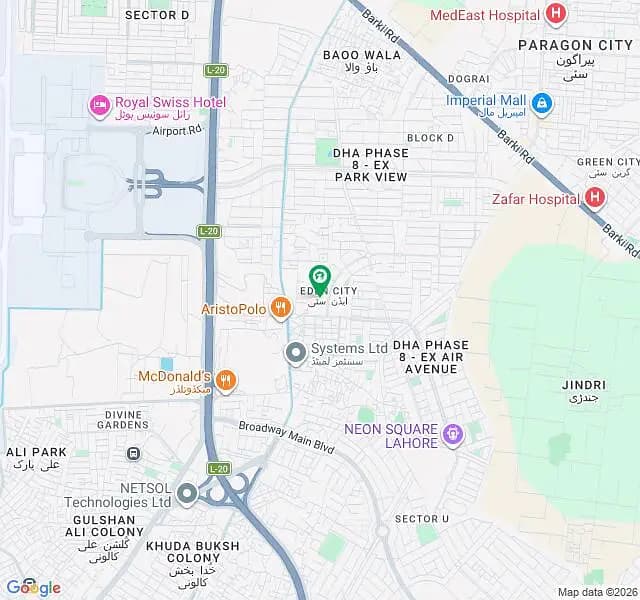 4 Marla Commercial Plot For Sale At Good Location In Block A Eden City DHA Phase 8 Airport Road Lahore