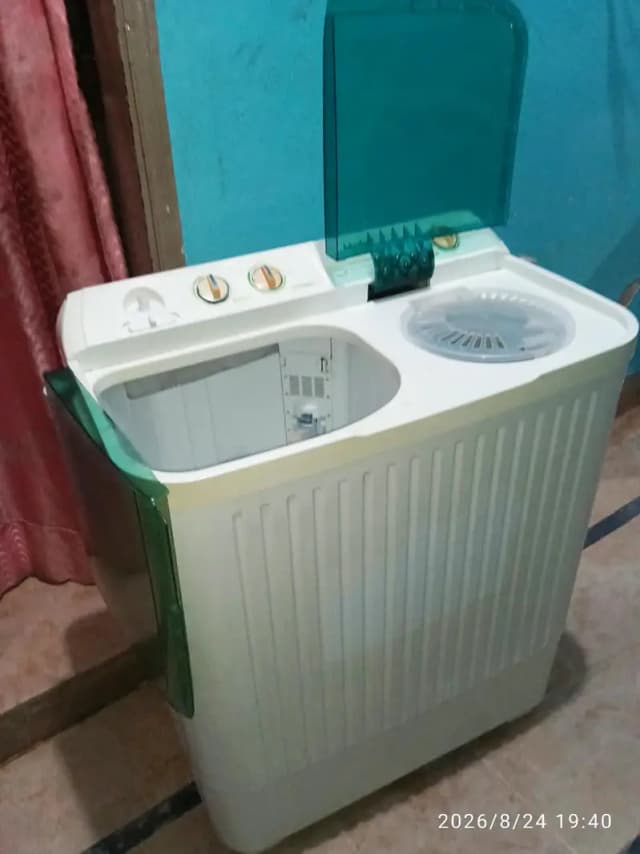 Haier washing machine twin tub model number HWM 100 BS