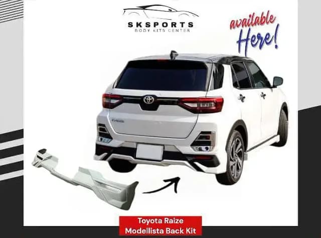 Toyota raize modellista body kits all Pakistan delivery avilable