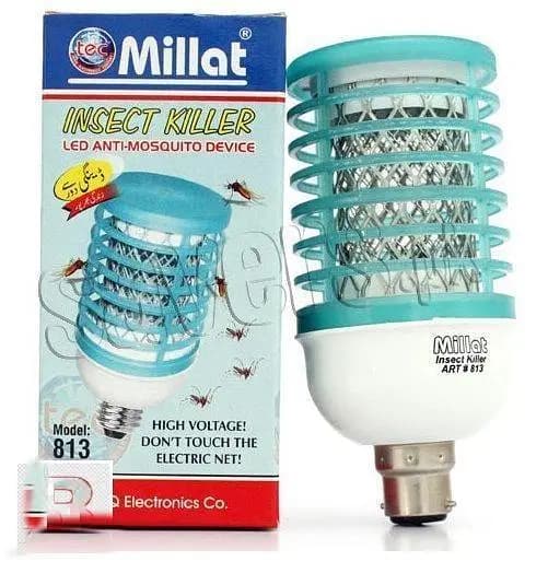 Millat Insect Killer ART-813 - LED Anti-Mosquito Device/Insect Killer/Machar Maar/LED/Electric Mosquito Killer/Rocket Mosquito Killer/Bulb/Light/Milat Insect Killer/Millat Led Mosquito Killer