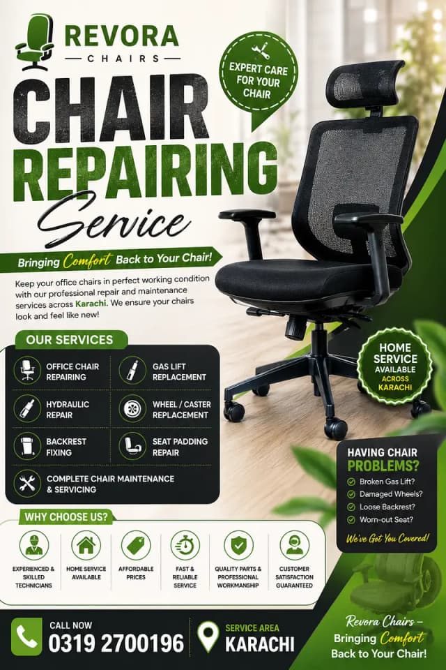 Revolving Chair /Office chair Repairing/ Gaming Chair Repair services