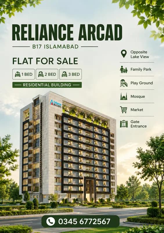 B17 Residential RELIANCE ARCAD 1 BED 2 BED 3 BED Available For Sale