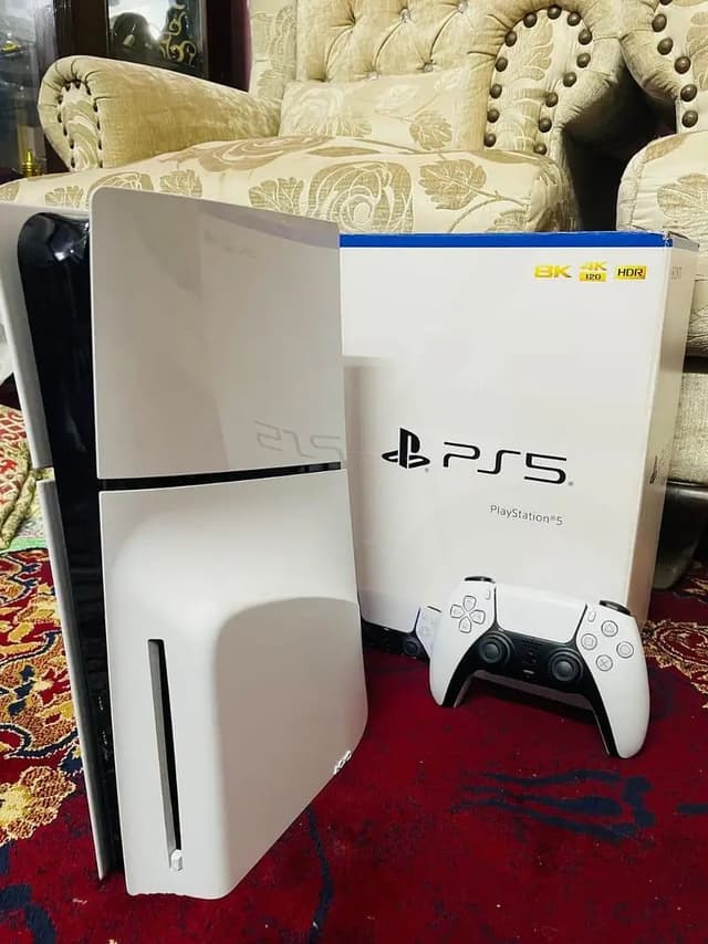 Ps5 Slim Game Disk Edition . Complete Box content WhatsApp