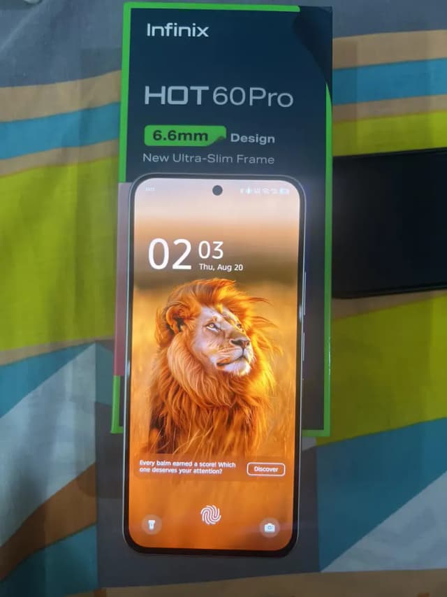 Infinix Hot 60 Pro 8+8 GB RAM / 128 GB ROM With box Charger Warranty