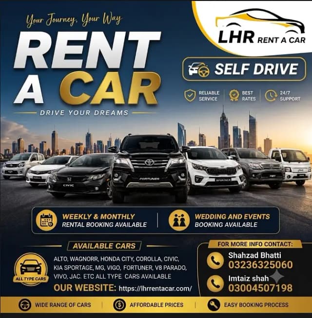 Self Drive Rent a Car - Civic, Corolla, City, Parado, Kia, MG for Rent