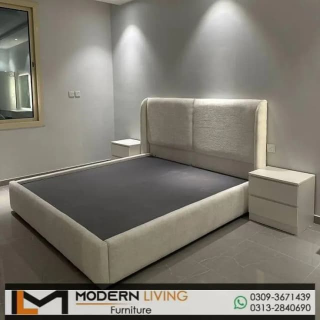 King size bed with 2 side tables best quality in your choice colours