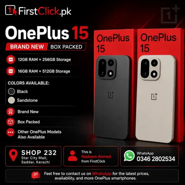 OnePlus 15 12GB/256GB & 16GB/512GB Brand New | Black & Sandstone