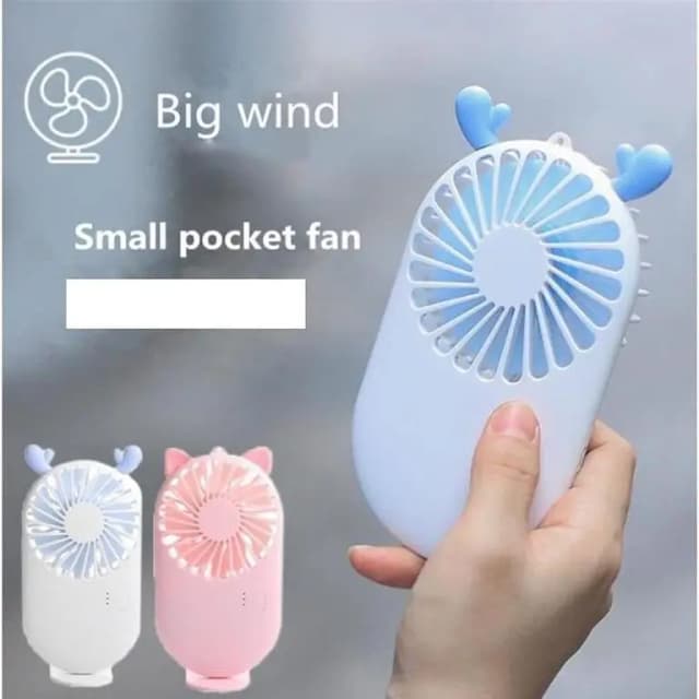 Rechargeable Pocket Mini Fan - Portable USB Electric Handheld Fan