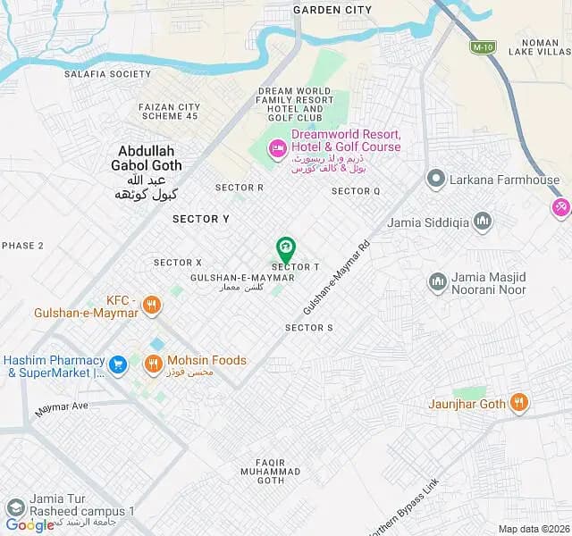 266 Square Yards Residential Plot Available For Sale In Gulshan-E-Maymar - Sector T If You Hurry