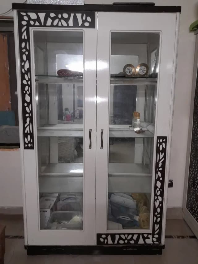 Wooden Glass Door cabinet/Divider