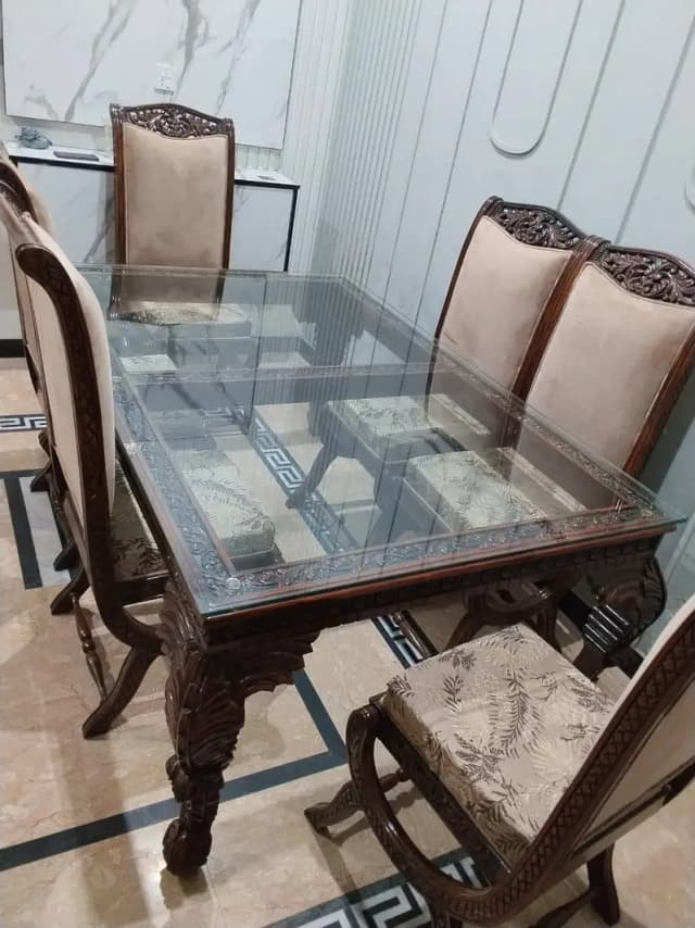 Dining table and chairs
