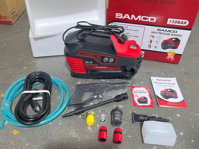 samco induction motor high pressure car and solar washer 1800 watts