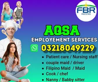Maids / House Maids / cook / House chef / Baby Sitter maid available