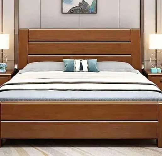 Double bed / bed set / wooden bed / bed / Furniture / king size bed
