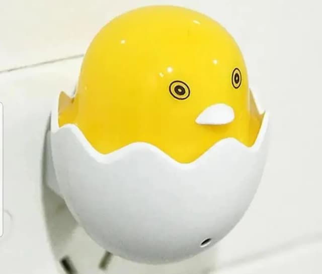 Cute Chick LED Night Light in an Egg Shell Design – Plug-In for Kids’ Rooms, Bedrooms, and Hallways