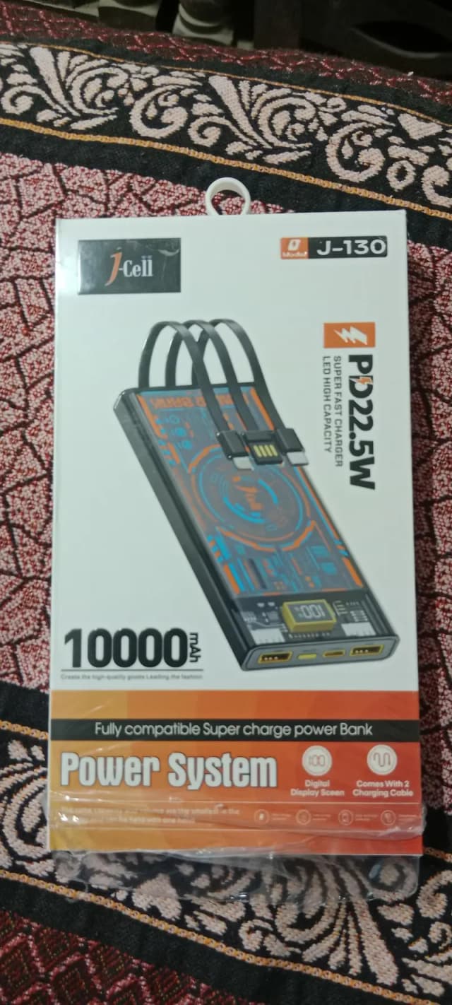 original (j cell 130 )fast (PD and QC) charging powerbank