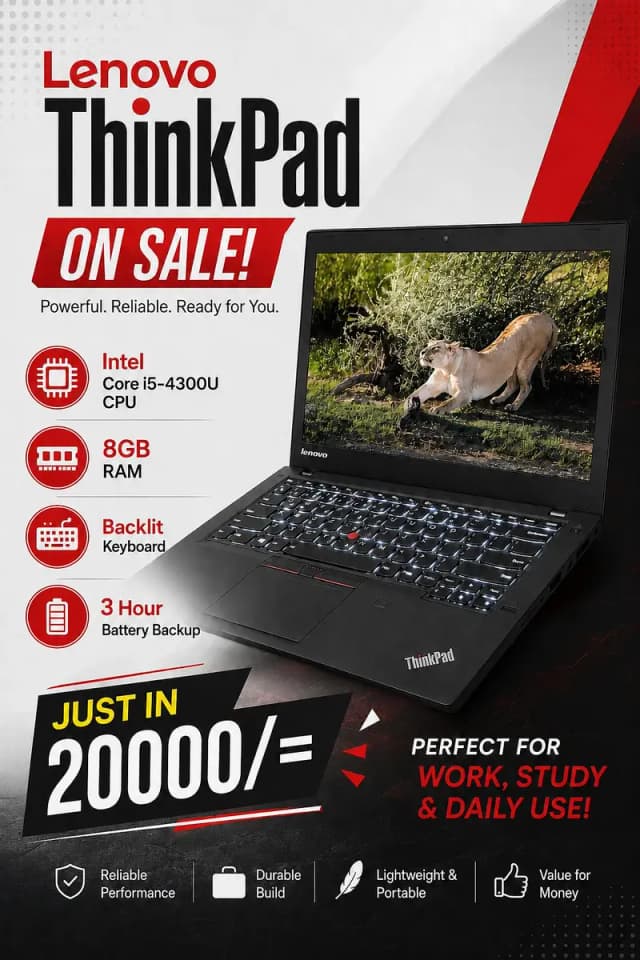 Lenovo ThinkPad Laptop For sale