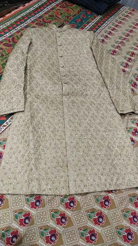 Urgent Sale Sherwani And Qulla For Groom Free Bag