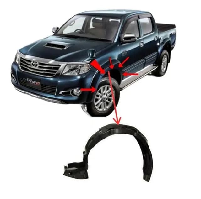 Fender Shield Set for Toyota VIGO 2011-2015 CHAMP 2X2 and 4X4 (Right and Left)