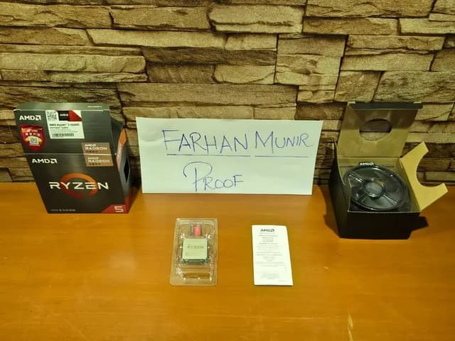 Ryzen 5 5600g processor with Cooler