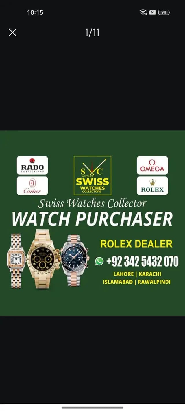 I buy Rolex Omega Cartiar Tag Heuer longines Rado Tudor AP IWC