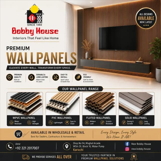 WPVC Wallpanel - 3DWallpanel - PVC Wallpanel - Solid Wallpanel - Panel