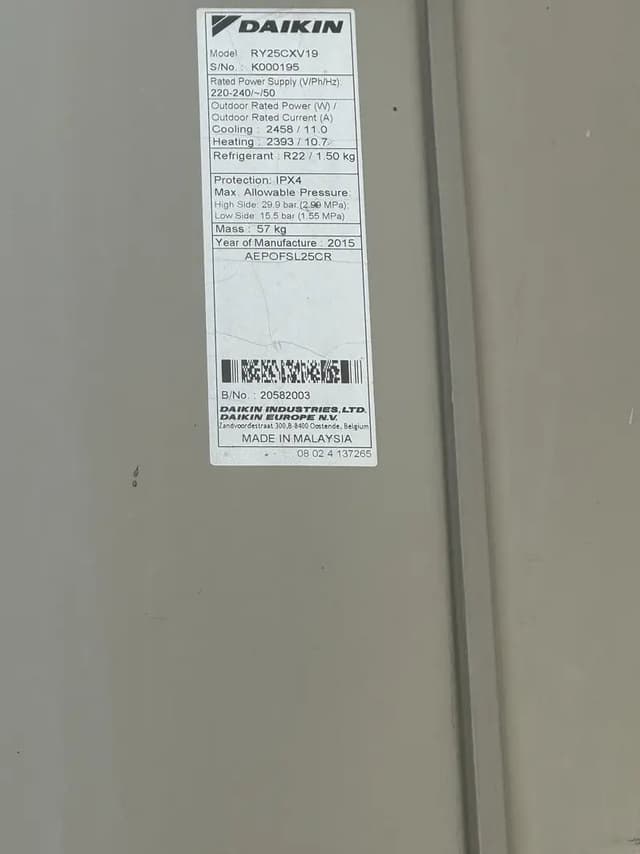 Daikin AC  inverter 2 ton
