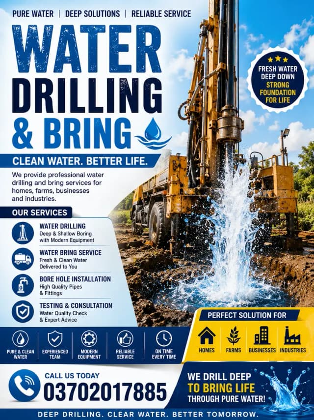 Water Boring | Water Drilling | Earthing Bore | Dewatering Work | Khi