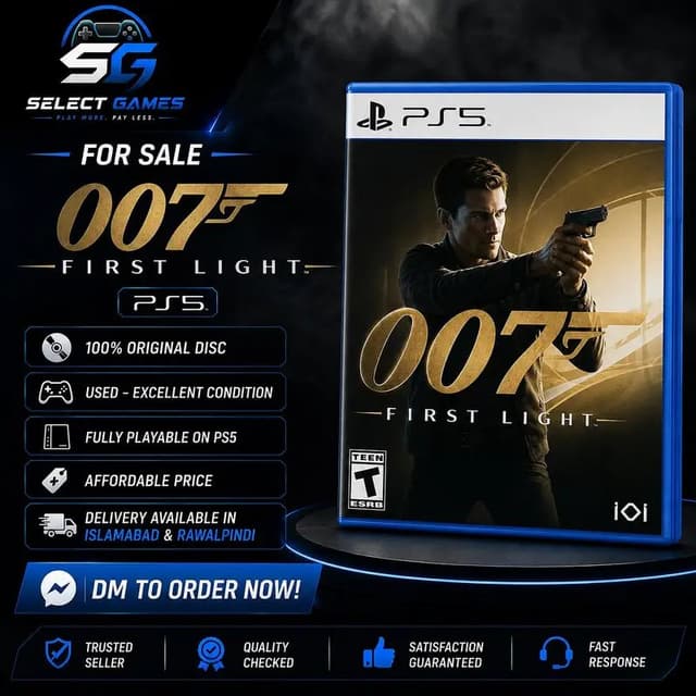 007 First Light PS5 Used Original Disc | Excellent Condition