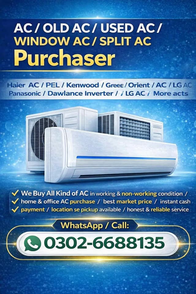 Old Ac Purchaser, Window Ac, Chiller Ac floor standing AC we buy