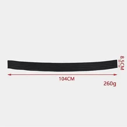 Car Rear Bumper Protector for Wrangler 2-Door (2011-2017), 14 cm, 104 cm Length, Rubber Pad Cover Strip